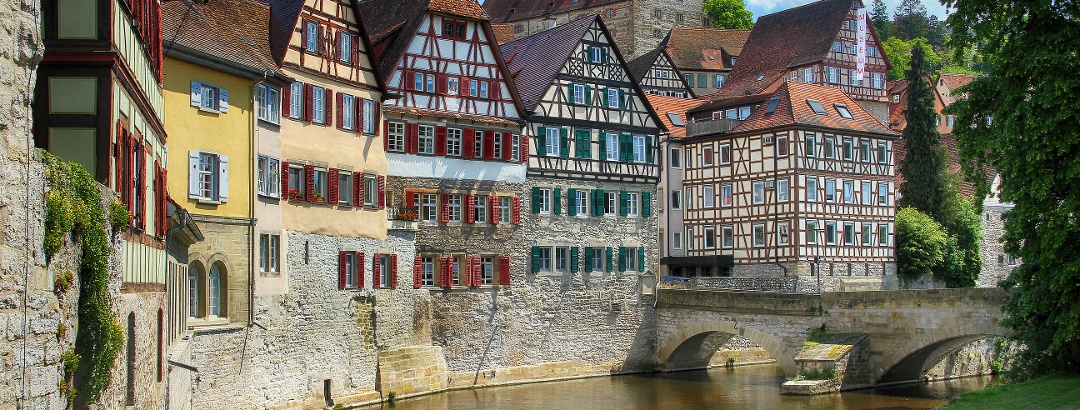 Half-timbered houses in Schwäbisch Hall
